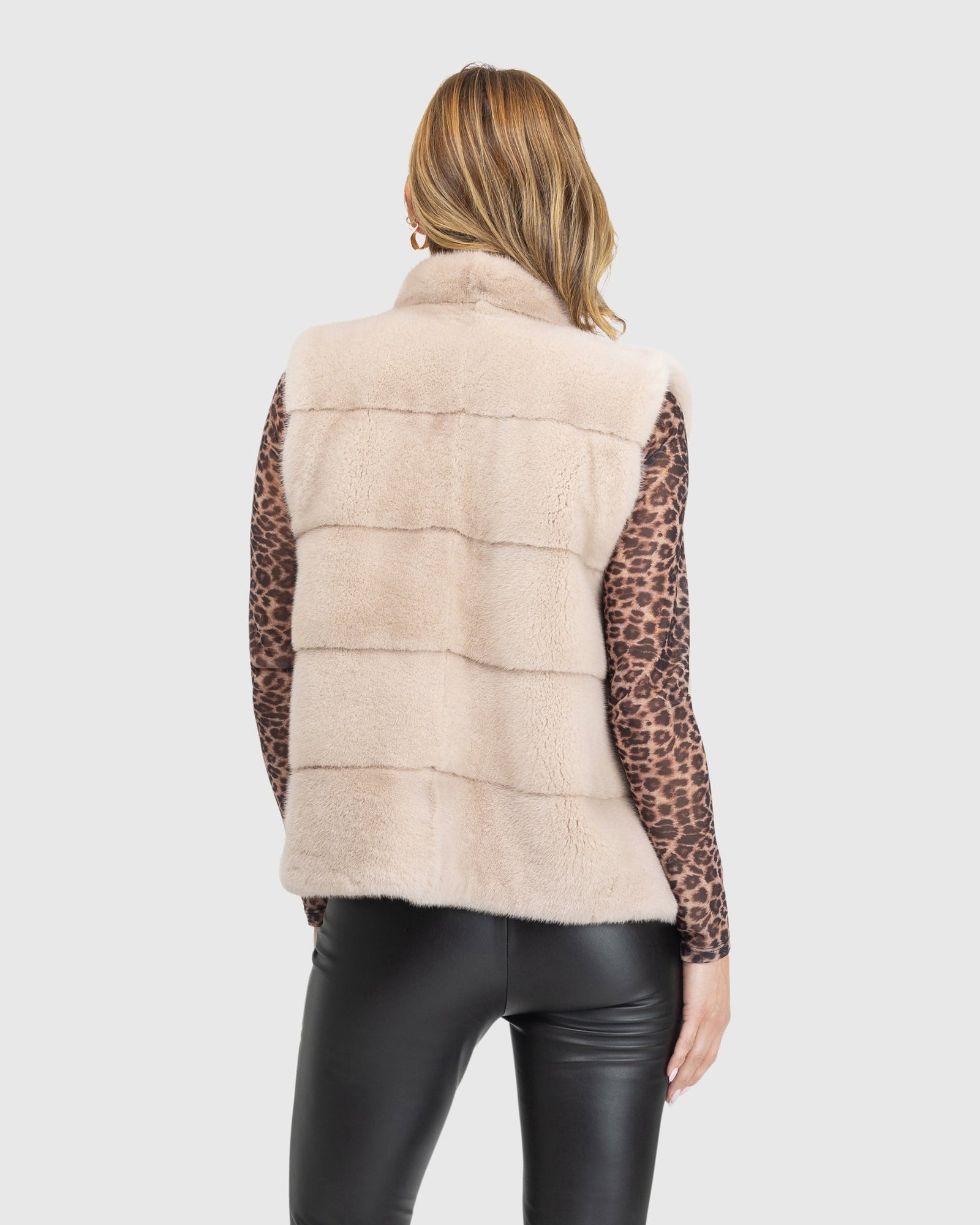 Mink Vest | L-Xxs | L-Xxs | Beige