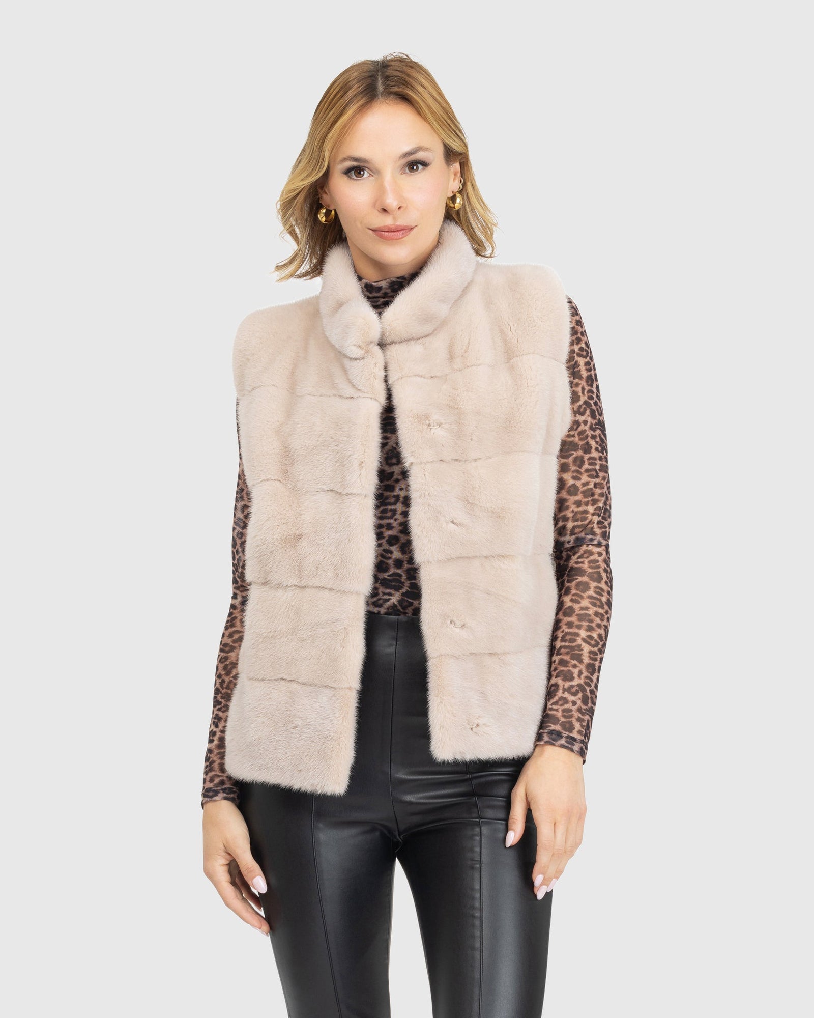 Mink Vest | L-Xxs | L-Xxs | Beige