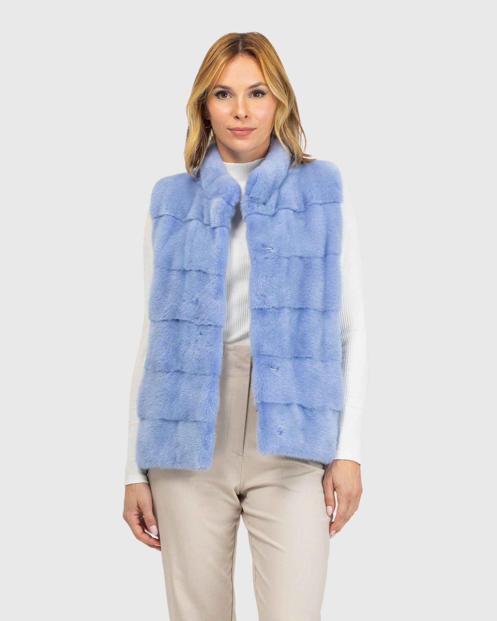 Mink Vest | L-Xxs | L-Xxs | Lavender