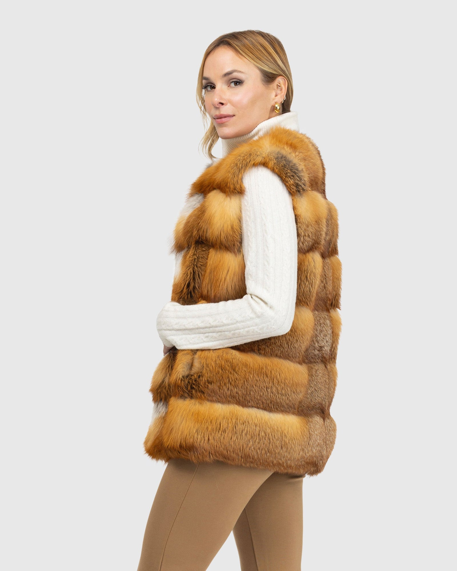 Fox Collarless Vest | Red Fox (V1)