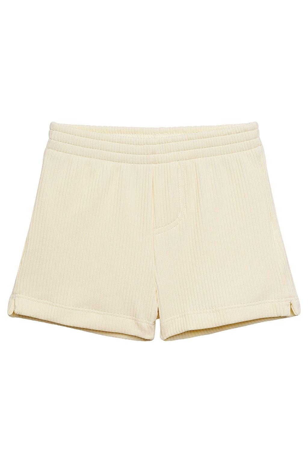 Mini Swim Trunk | Cream Rib