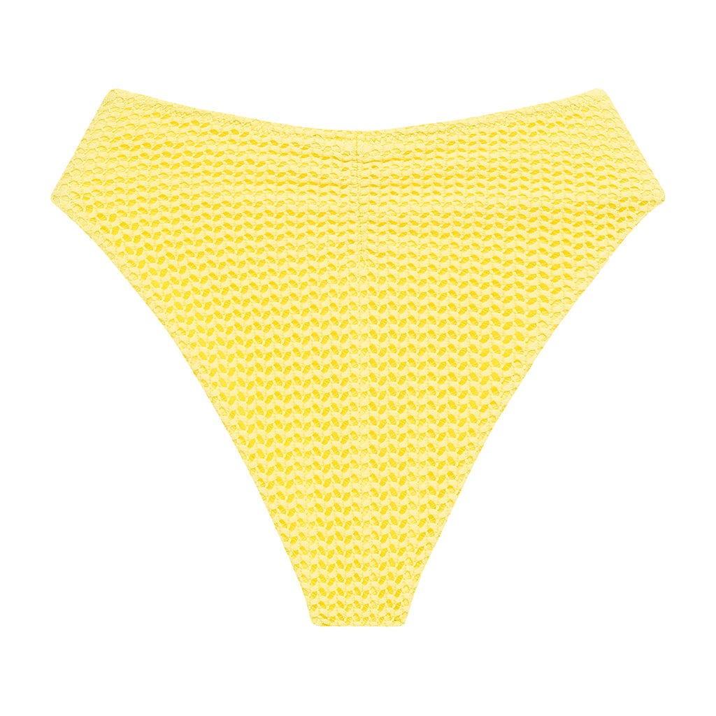 Women | Paula Bikini Bottom | Yellow Crochet