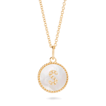 Moonlight Pav√® Initial Necklace