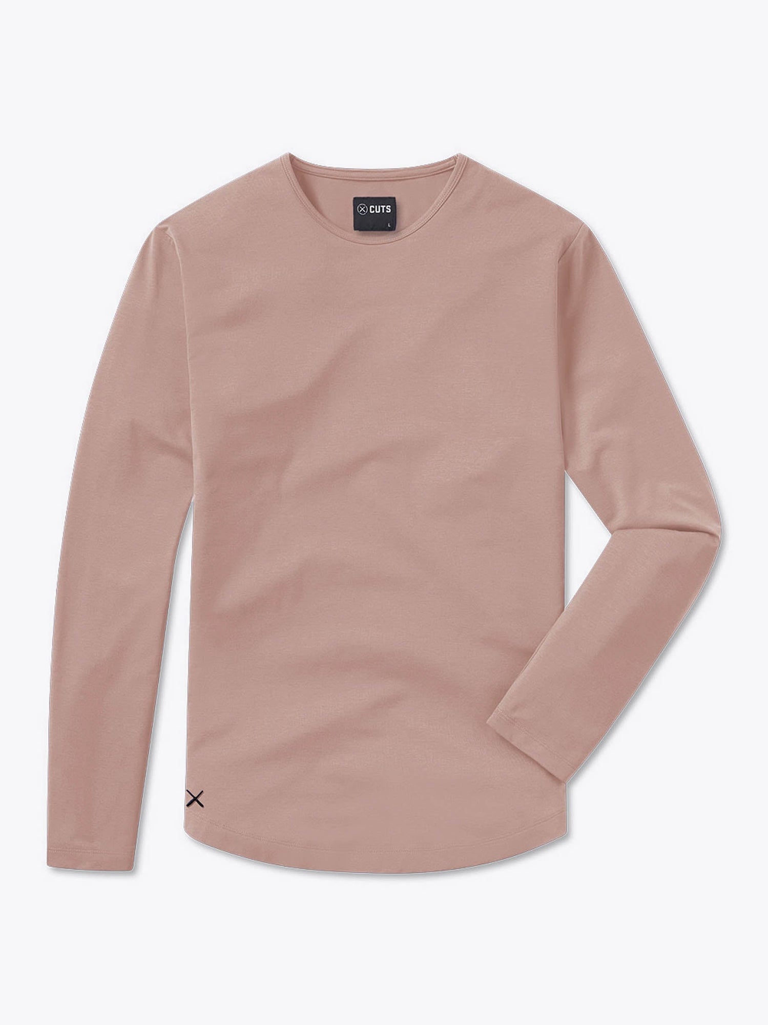 Mens | AO Long Sleeve Curve-Hem Tee | Signature-Fit PYCA Pro | Mountain Mist