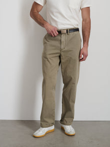 Men | Long Inseam Straight Leg Pant | Vintage Washed Chino Vintage Olive