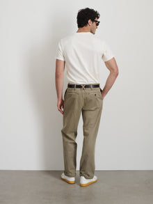 Men | Long Inseam Straight Leg Pant | Vintage Washed Chino Vintage Olive