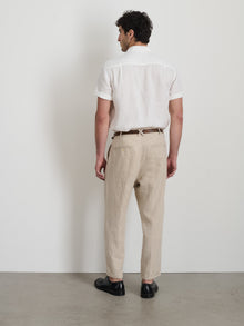Men | The Standard Pleated Pant | Flax Linen Flax