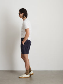 Men | Flat Front Short | Vintage Washed Chino Dark Navy