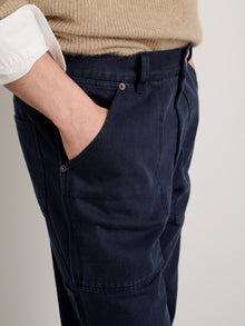 Unisex | Painter Pant | Recycled Denim Dark Navy