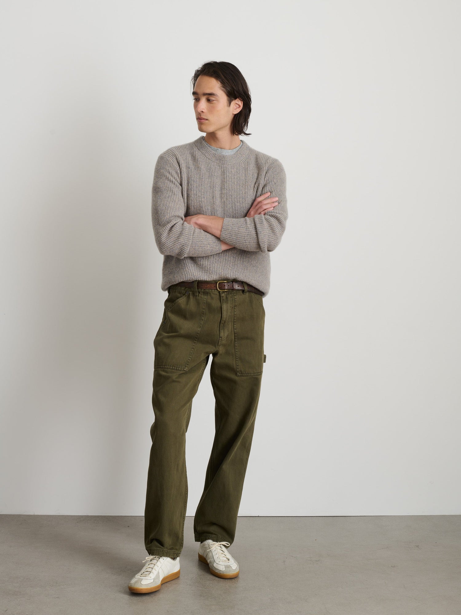 Unisex | Painter Pant | Recycled Denim Military Olive