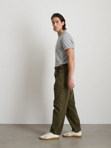 Unisex | Painter Pant | Recycled Denim Military Olive