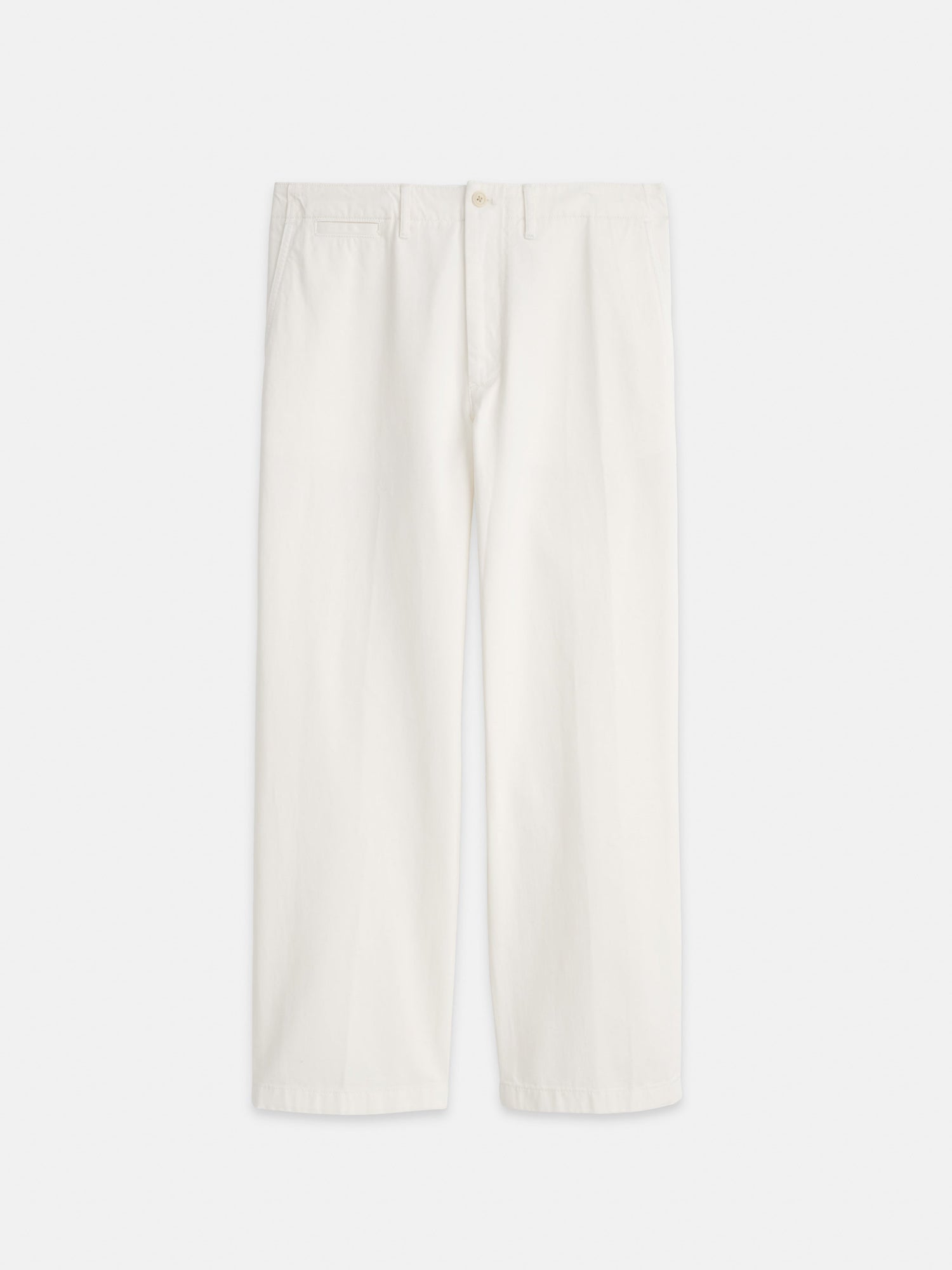 Men | Long Inseam Straight Leg Pant | Vintage Washed Chino Vintage White