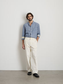 Men | Long Inseam Straight Leg Pant | Vintage Washed Chino Vintage White