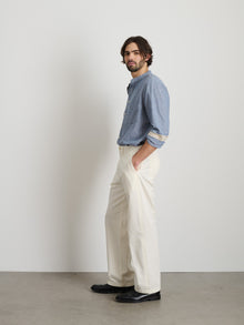 Men | Long Inseam Straight Leg Pant | Vintage Washed Chino Vintage White