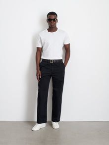 Men | Long Inseam Straight Leg Pant | Vintage Washed Chino Washed Black