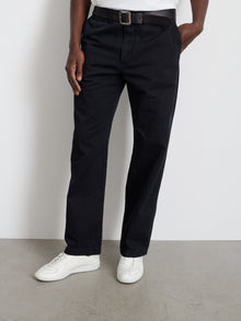 Men | Long Inseam Straight Leg Pant | Vintage Washed Chino Washed Black