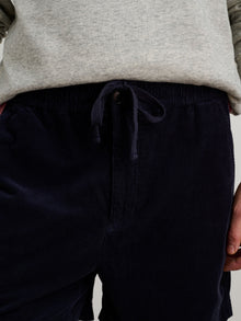 Men | Pull on Short | Fine Wale Corduroy Dark Navy