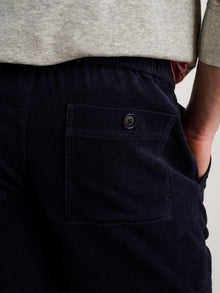 Men | Pull on Short | Fine Wale Corduroy Dark Navy