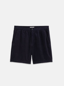 Men | Pull on Short | Fine Wale Corduroy Dark Navy