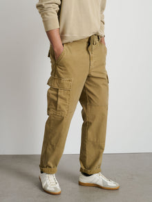 Men | Pull On Cargo Pant | Canvas Khaki
