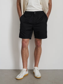 Men | Irving Shorts | Washed Nylon Black