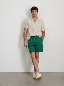 Men | Irving Shorts | Washed Nylon Green