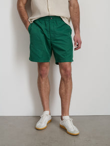 Men | Irving Shorts | Washed Nylon Green