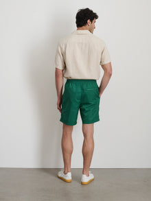 Men | Irving Shorts | Washed Nylon Green
