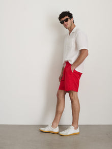 Men | Irving Shorts | Washed Nylon Red