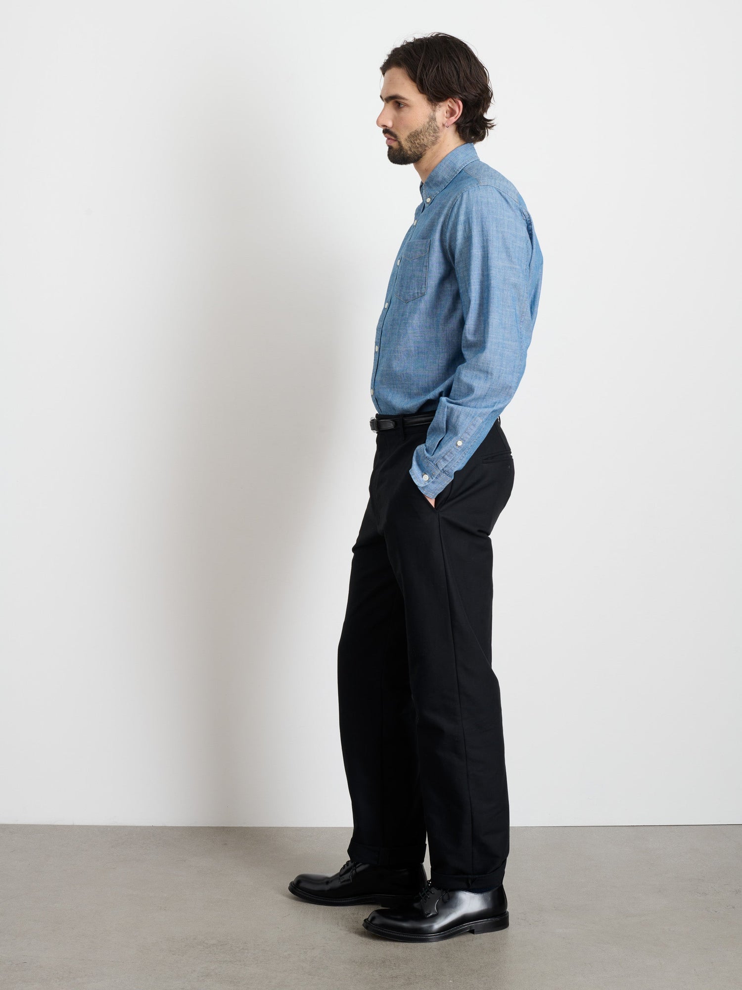 Men | Grant Trouser | Cotton Twill Anthracite