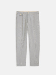 Men | Standard Pleated Pant | Seersucker Light Blue