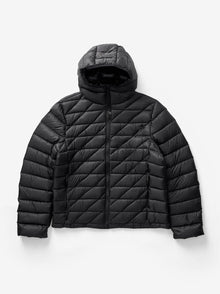 Man PACKABLE DOWN JACKET - Black - flat lay