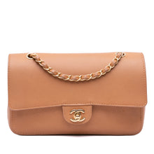 Chanel | Pre-Owned Medium Classic Caviar Pure Double Flap | Brown/Light Brown