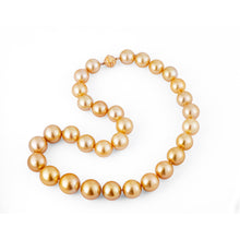 Round Strand Necklace | 14K Yellow Gold | Golden South Sea Pearl