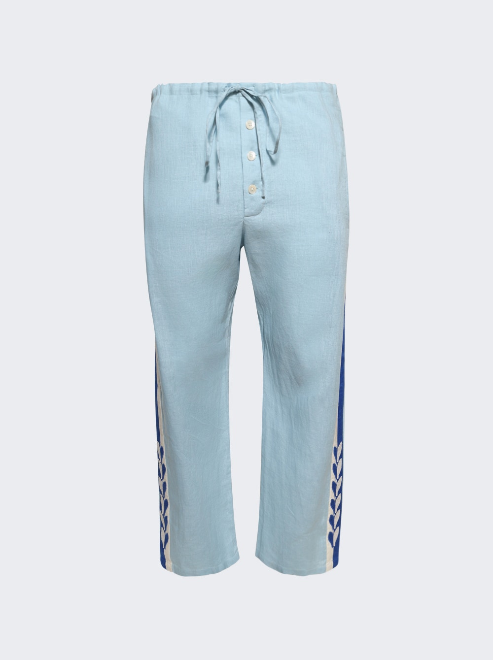 Men | Bode | Seedling Stripe Pajama Pants | Blue