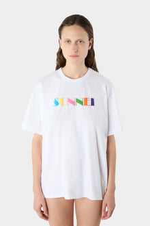 Big Logo Sprayed T-Shirt | Unisex | White