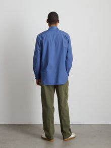Men | Easy Shirt | Cotton Poplin Grey Blue