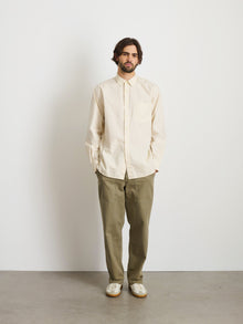 Men | Easy Shirt | Cotton Poplin Stone