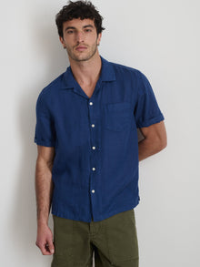 Unisex | Camp Shirt | Linen French Navy