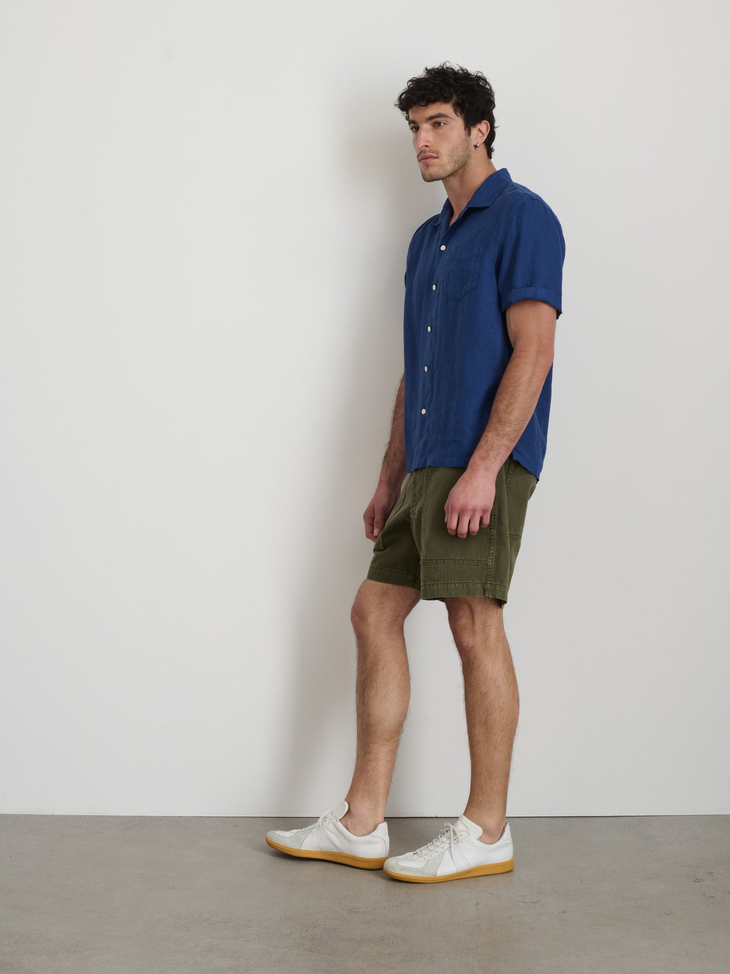 Unisex | Camp Shirt | Linen French Navy
