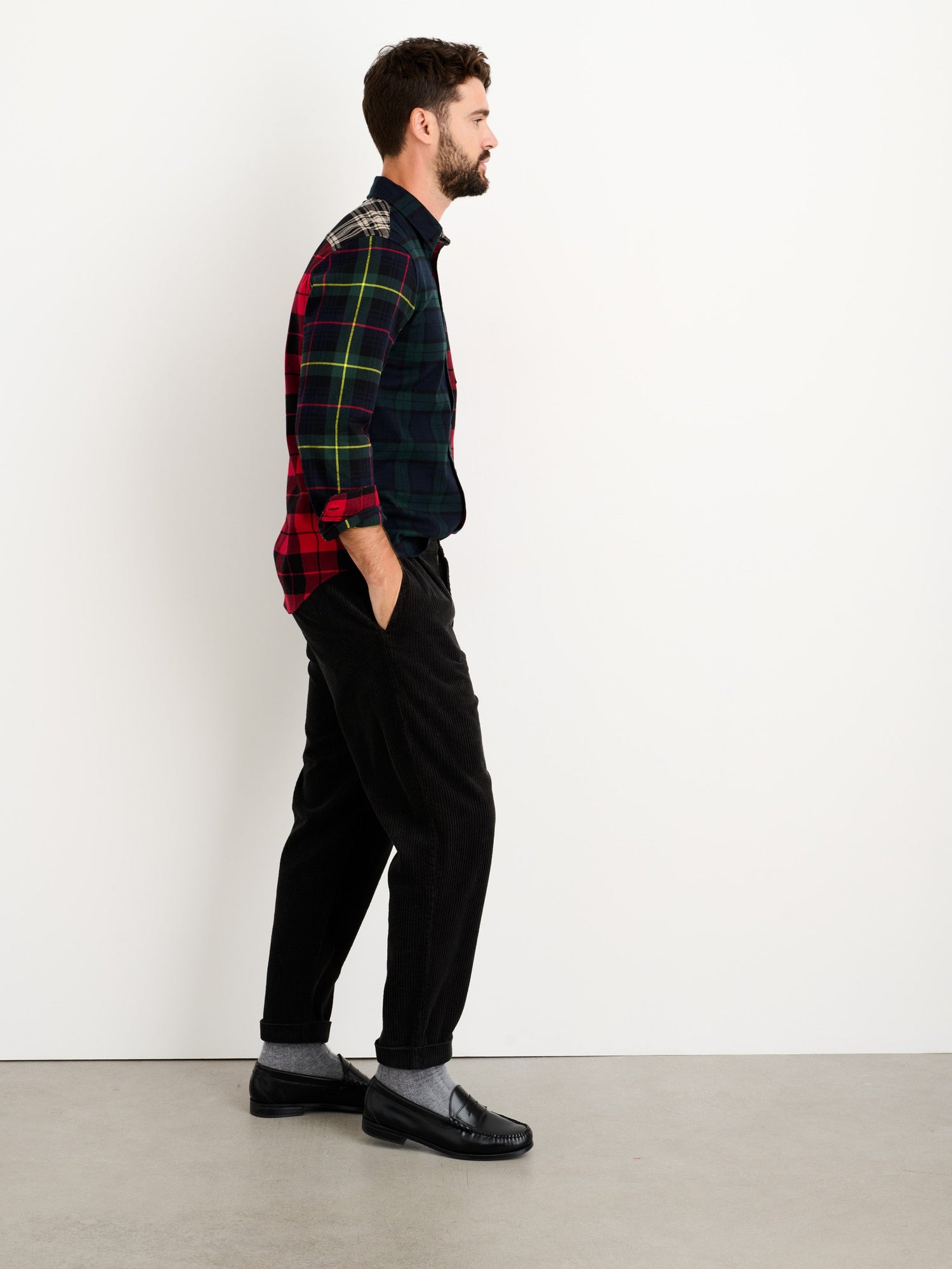 Unisex | Mixed Tartan Shirt | Mixed Tartan