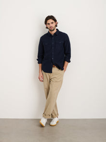 Unisex | Highland Shirt | Chamois Navy