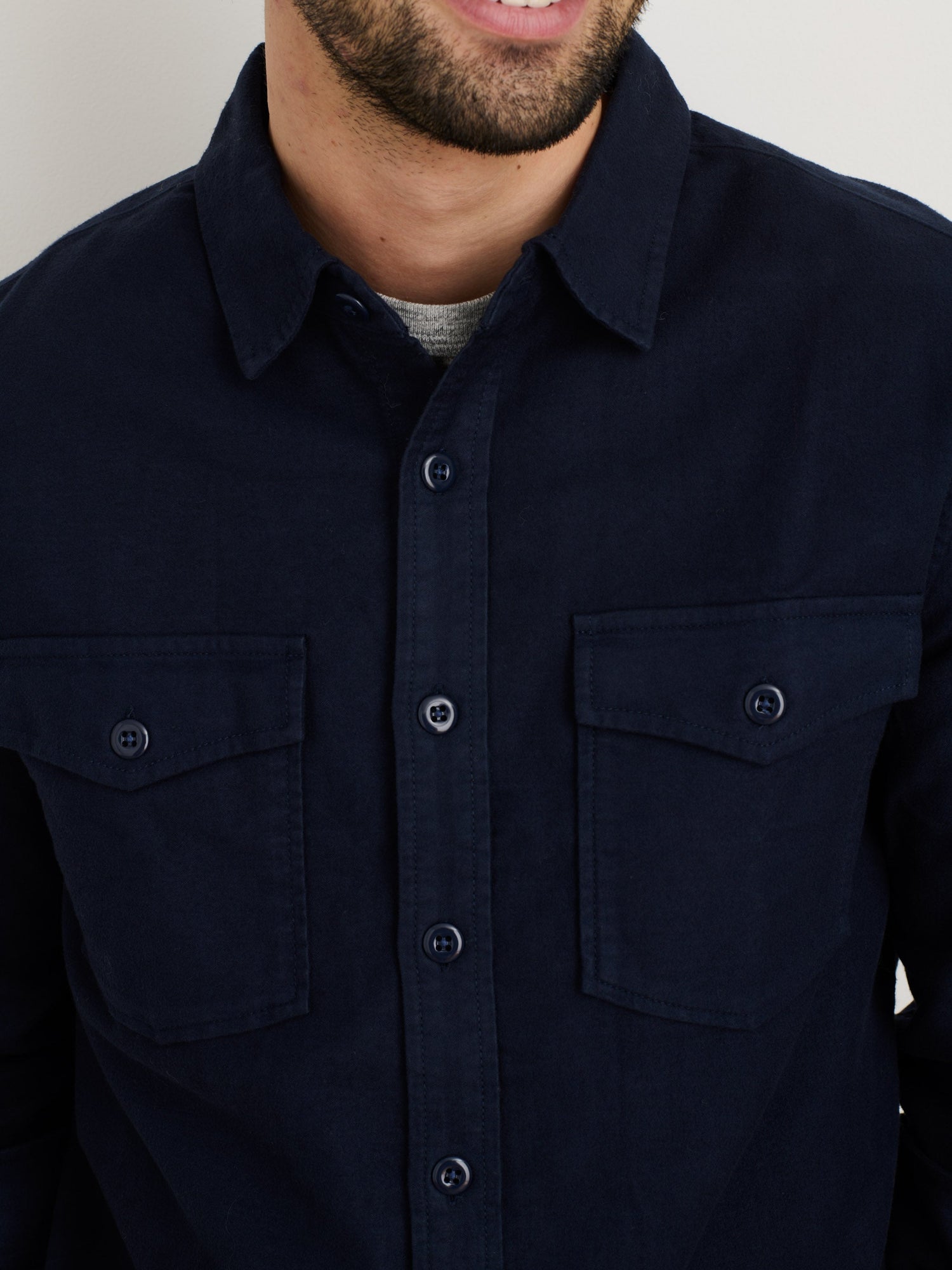 Unisex | Highland Shirt | Chamois Navy