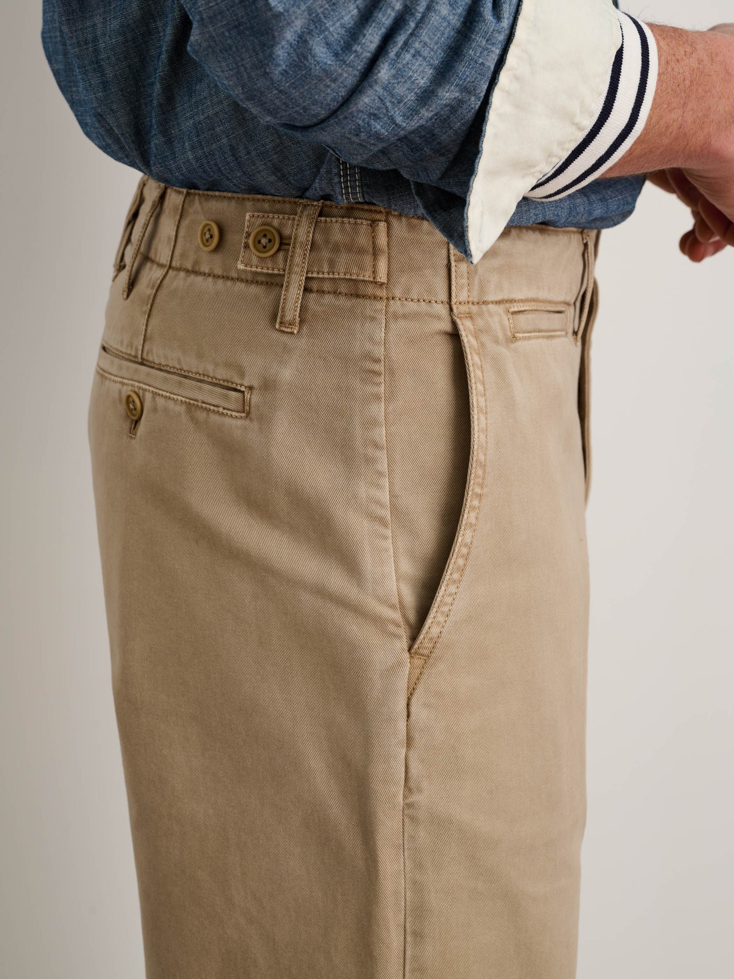 Men | Straight Leg Pant | Vintage Washed Chino Faded Khaki
