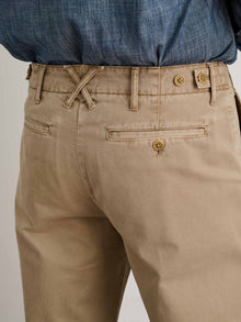 Men | Straight Leg Pant | Vintage Washed Chino Faded Khaki