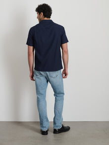 Men | Utility Camp Shirt | Lightweight Twill Dark Navy