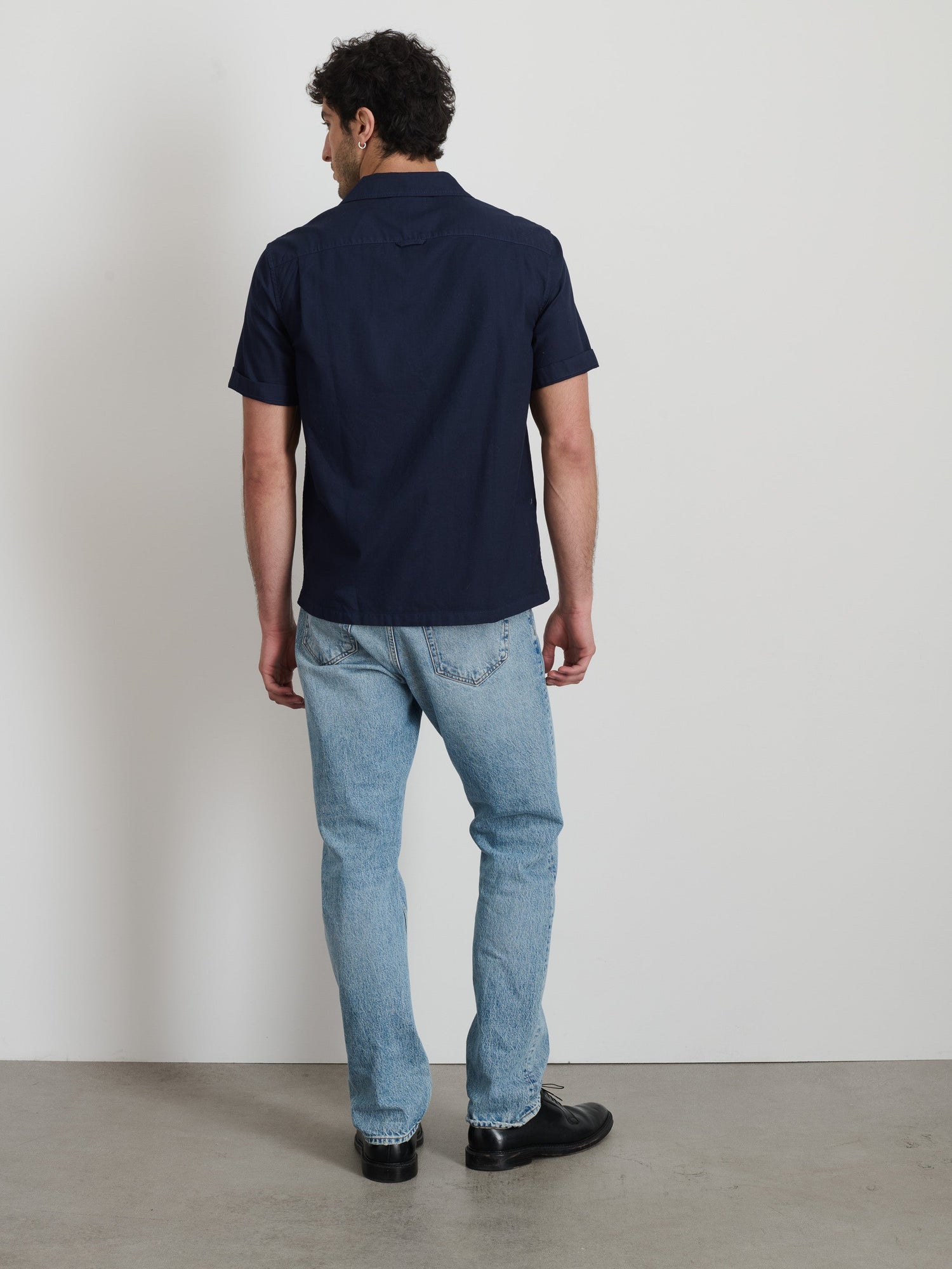Men | Utility Camp Shirt | Lightweight Twill Dark Navy