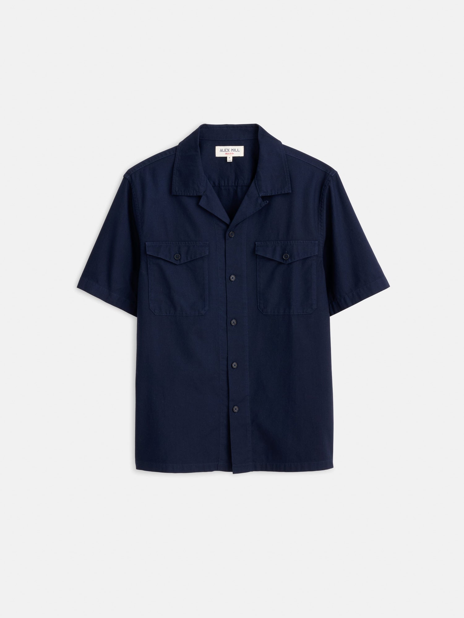 Men | Utility Camp Shirt | Lightweight Twill Dark Navy