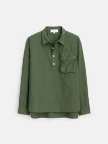 Men | Leo Popover | Paper Cotton Faded Olive