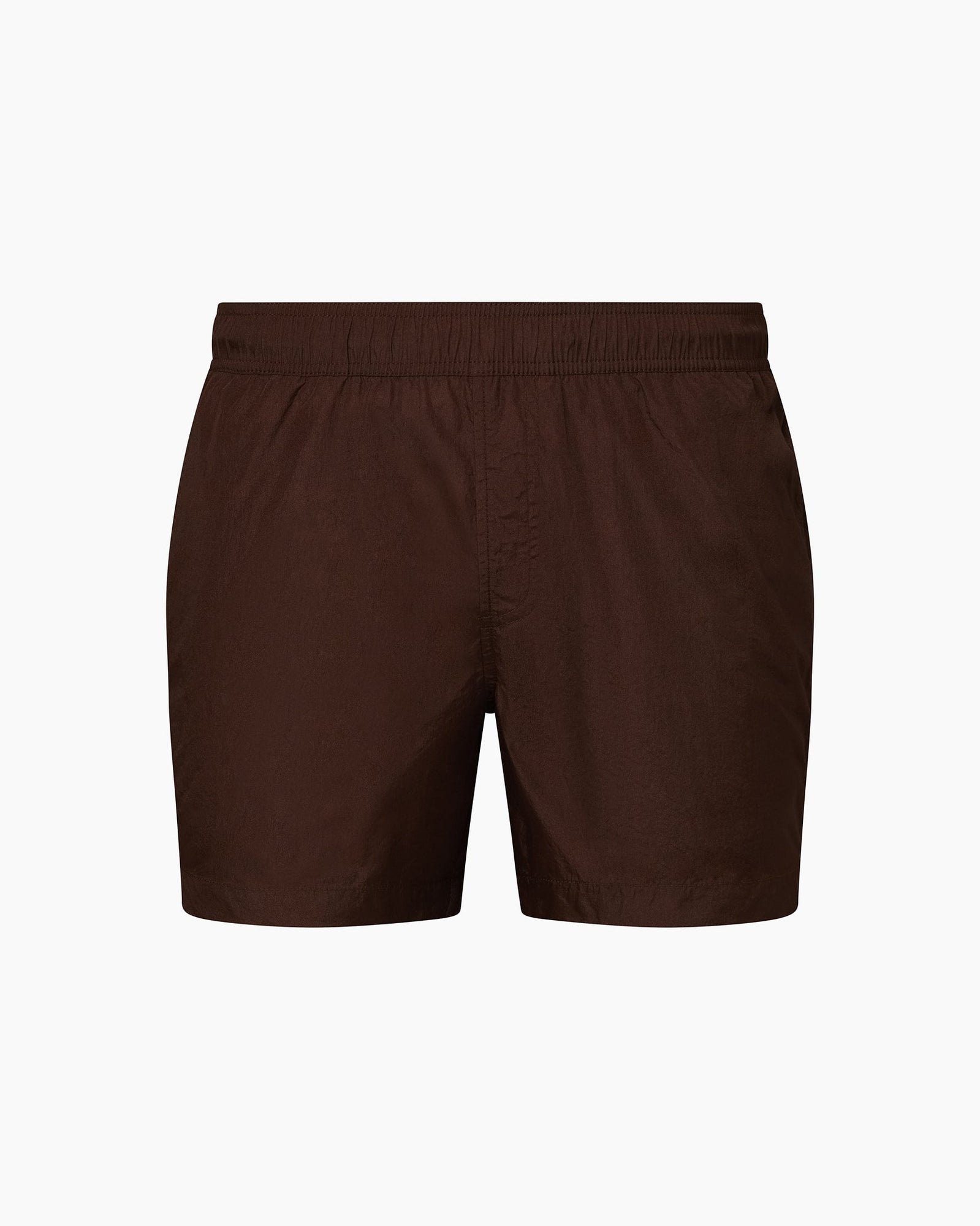 Mens | Nylon Crinkle 5" Swim Trunk | Chocolate